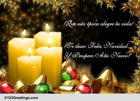 Spanish Christmas Greetings Free Spanish ECards Greeting Cards 123 