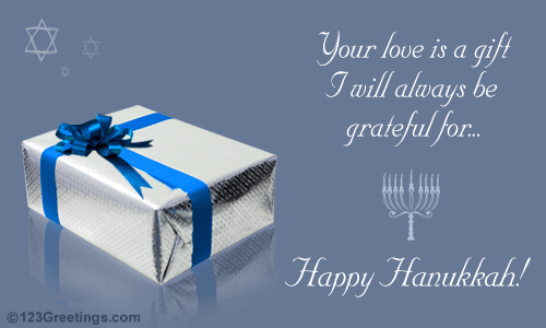 Romantic Hanukkah Greeting...