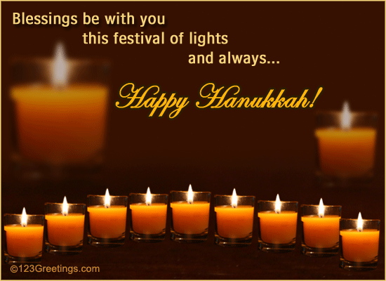 Hanukkah Blessings... Free Happy Hanukkah eCards, Greeting Cards | 123