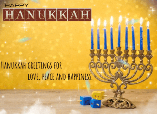 Happy Hanukkah Greetings For You.