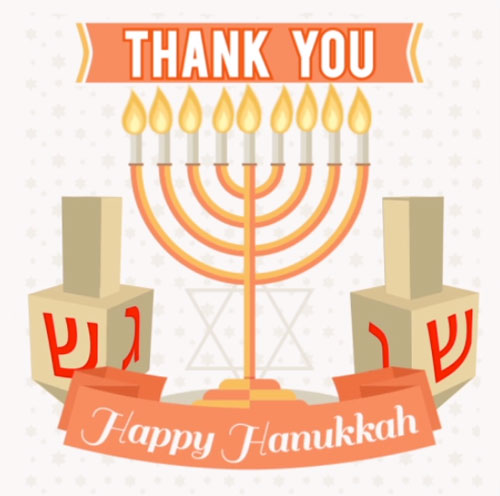 Hanukkah Thank You Free Thank You ECards Greeting Cards 123 Greetings
