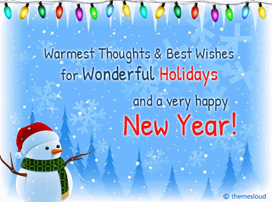 Best Wishes For Wonderful Holidays! Free Happy Holidays eCards | 123  Greetings