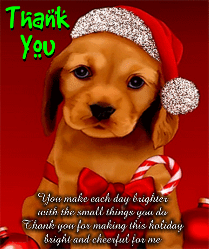 A Cute Holiday Thank You Card.