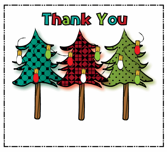 christmas thank you clipart free