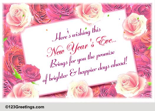 Happier Days Ahead Free New Year's Eve Ecards, Greeting Cards 