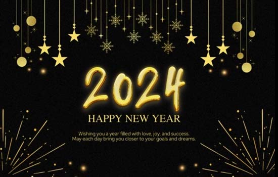 Sparkling Wishes: A Vibrant New Year. Free New Year's Eve Ecards 