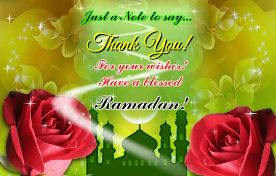 Ramadan Thank You Note... Free Thank You eCards, Greeting Cards | 123