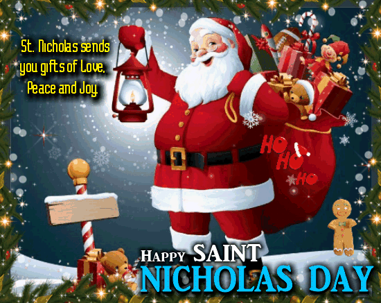 St. Nicholas Sends You Gifts Of Love.