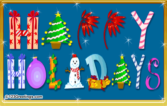 Happy Holidays! Free Cool Fun eCards, Greeting Cards | 123 Greetings
