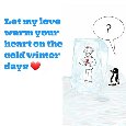 Winter Love Card.