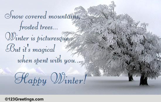 A Magical Winter Free Happy Winter eCards Greeting Cards 123