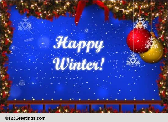 Happy Winter Wishes. Free Happy Winter eCards, Greeting Cards | 123