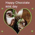 Happy Chocolate Mint Day Heart.