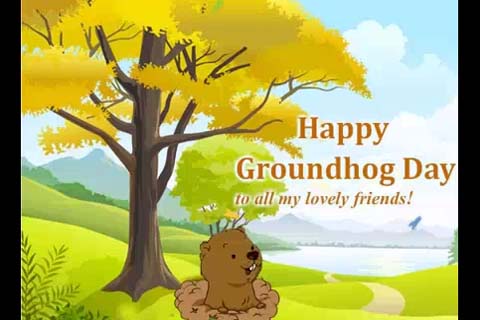 Groundhog Day Wishes To My Friends. Free Groundhog Day eCards | 123