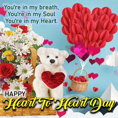 You’re In My Heart. Free Heart to Heart Day eCards, Greeting Cards
