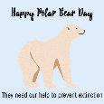 Happy Polar Bear Day, Illustration.