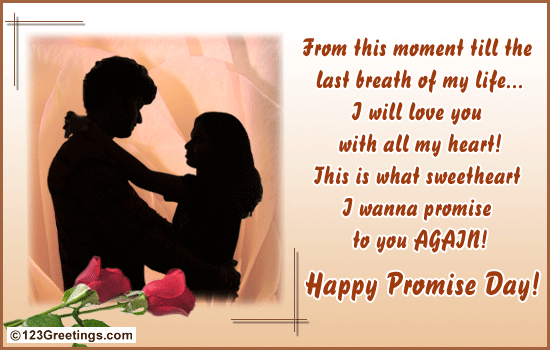 I Wanna Promise Again! Free Promise Day eCards, Greeting Cards | 123