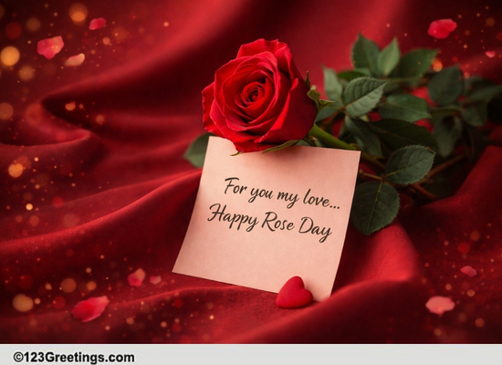 A Rose Day Ecard For Your Love