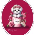 A Sweet Puppy Valentine’s Day Card.