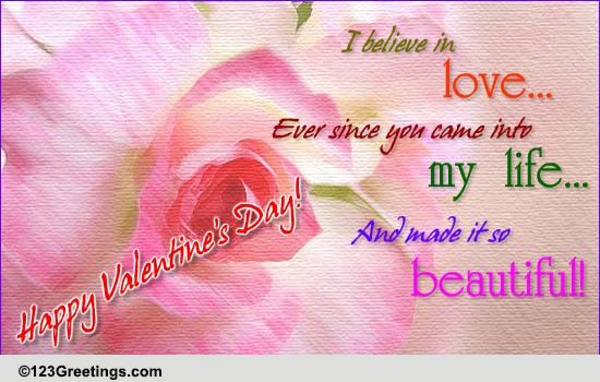 A Romantic Valentine's Day Message! Free For Him eCards, Greeting Cards