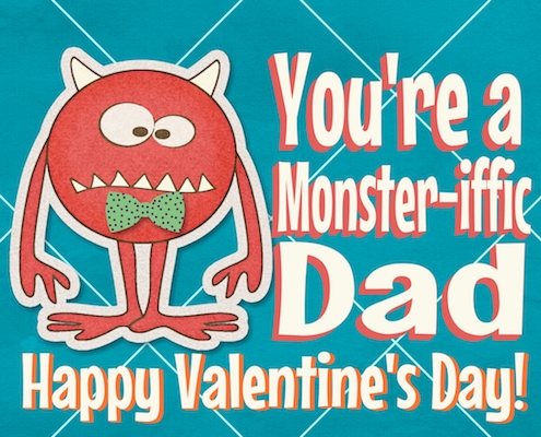 Monster-iffic Valentine For Dad!
