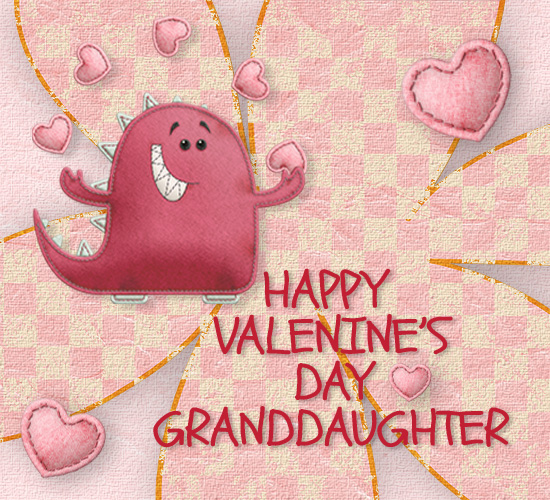 Valentines Greeting Card Happy Valentines Day Granddaughter 26826