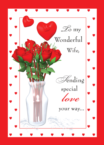 Red Roses For Your Wife. Free Family eCards, Greeting Cards | 123 Greetings