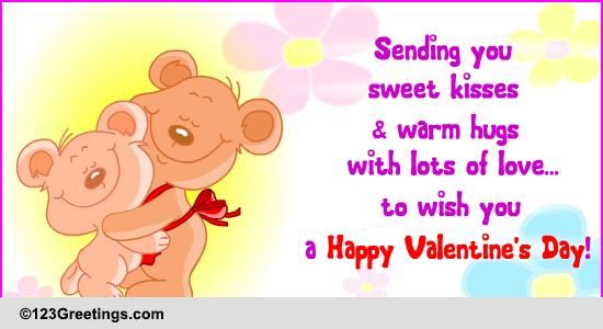 Auntie poem pink silk notepad Warm Hugs & Love On Valentine's Day! Free Family eCards | 123 Greetings