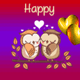 Kissing Night Owls Valentine’s Day.