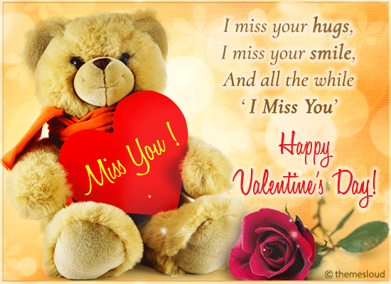 I Miss You On Valentine's Day! Free Miss You eCards | 123 Greetings