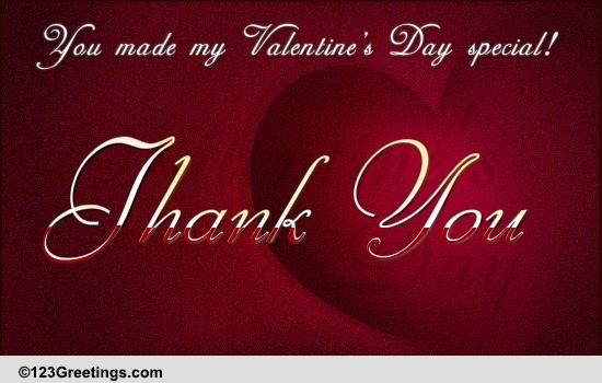 Valentine's Day Thanks! Free Thank You Ecards, Greeting Cards 