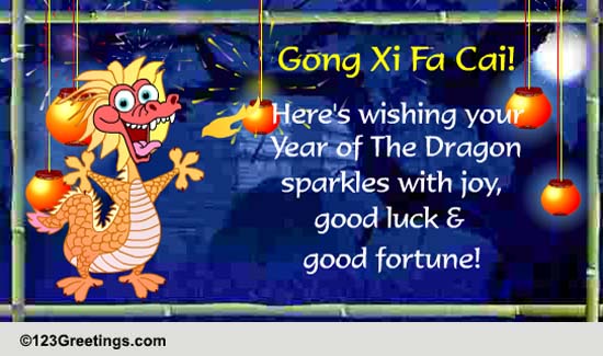 Wish Good Luck And Good Fortune! Free Happy Chinese New Year eCards