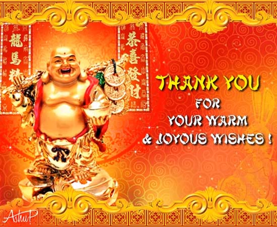 Thankful Chinese New Year Wishes! Free Thank You eCards, Greeting Cards