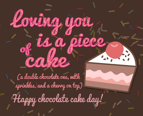 Love And Chocolate Cake.