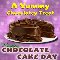 A Yummy Chocolate Cake Day Card.
