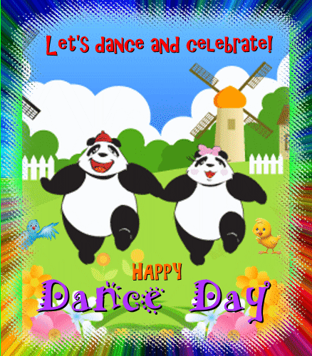 Cute Pandas Doing The Dance.