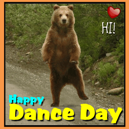 A Cute Dance Day Ecard Just For You.