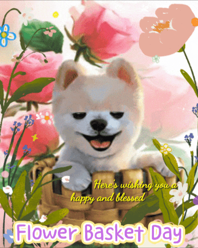 Best Wishes On Flower Basket Day.