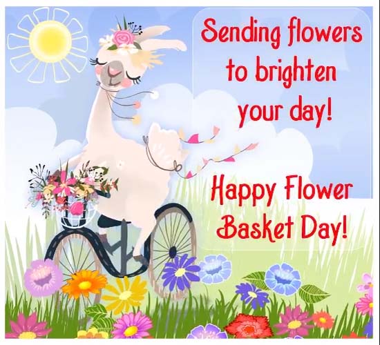 Happy Flower Basket Day! Free Flower Basket Day eCards, Greeting Cards 123 Greetings