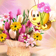 Send Flower Basket Day Greetings