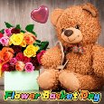 Flower Basket Day Card For You.