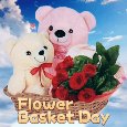 Warm Greetings On Flower Basket Day.
