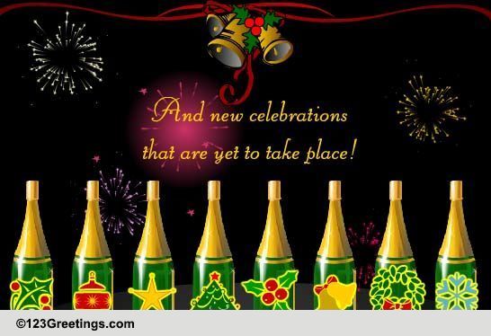 New Joys And New Year Celebrations. Free Celebrations eCards | 123