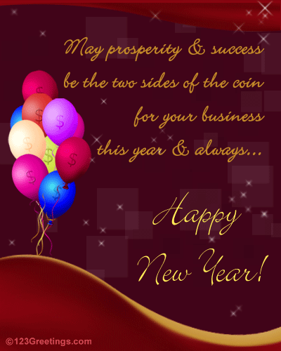 New Year Business Greeting&hellip; Free Business Greetings eCards | 123 Greetings