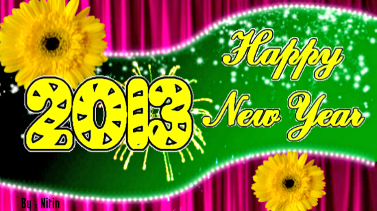 Happy New Year 2013 Card For Friends.