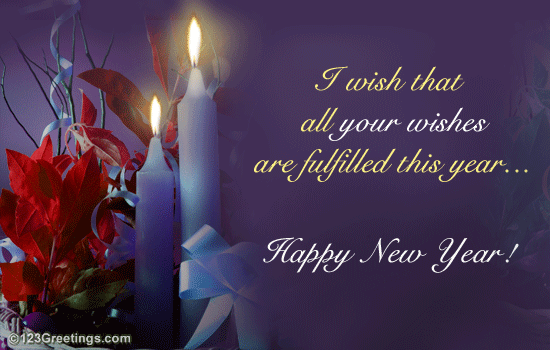 Ecard New Year. A Warm New Year Wish.