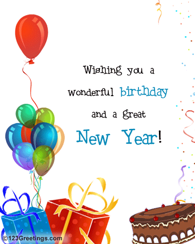 New Year Birthday Wish&hellip; Free Happy New Year eCards, Greeting Cards