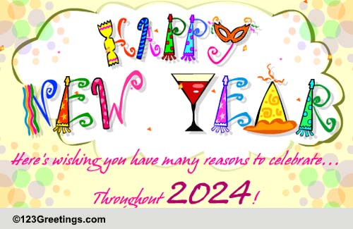 New Year Cheer&hellip; Free Happy New Year eCards, Greeting Cards | 123 Greetings