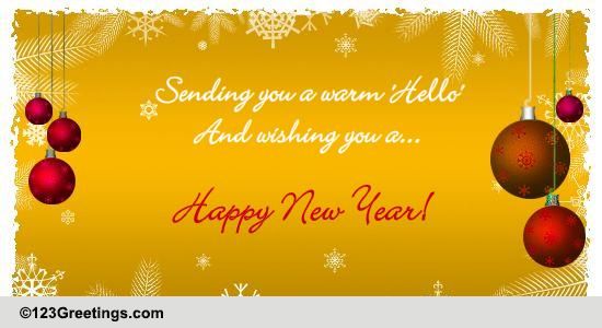 New Year Wish&hellip; Free Happy New Year eCards, Greeting Cards | 123 Greetings