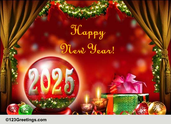 Wish Joy, Peace And Surprises. Free Happy New Year eCards